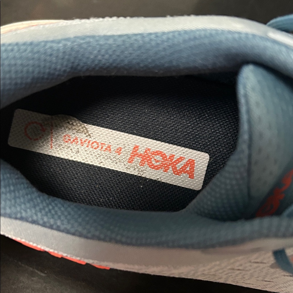Hoka  Light Blue Athletic Running Shoes - Picture 9 of 10